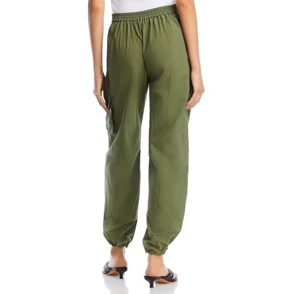 DONNI. Drawstring Wide Leg Cargo Pant in Rosemary, L NWT - Picture 2 of 6